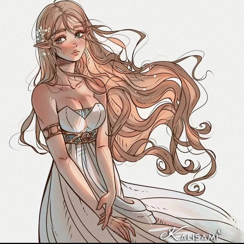 princess zelda (the legend of zelda and 1 more) drawn by kalisami1