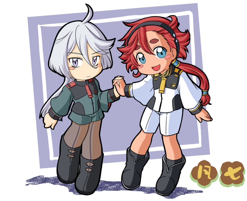 suletta mercury and miorine rembran (gundam and 1 more) drawn by bonsichi