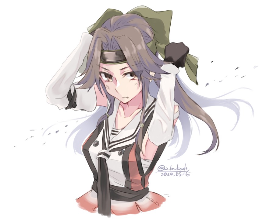 jintsuu and jintsuu kai ni (kantai collection) drawn by alakoala