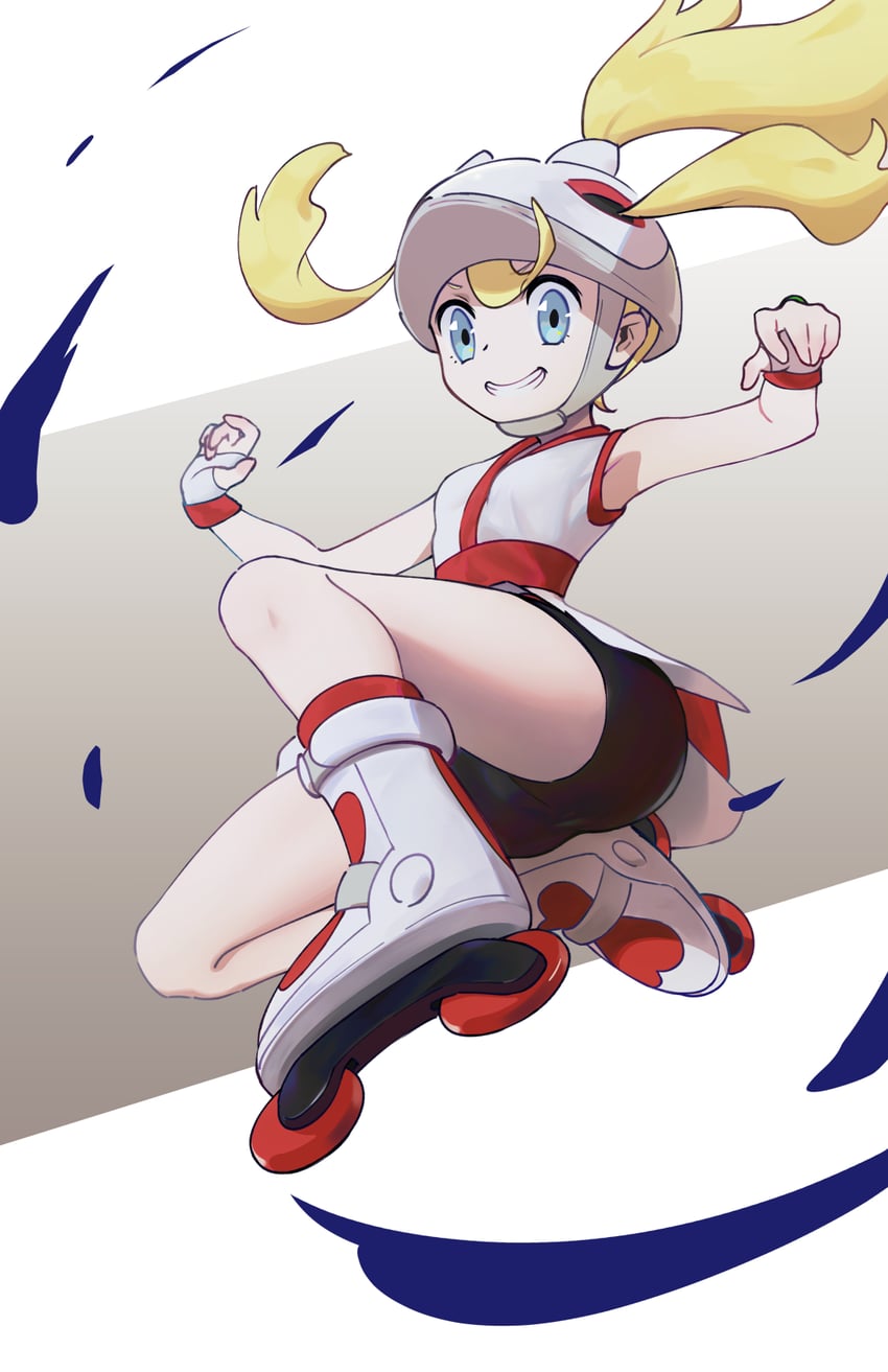 korrina (pokemon and 1 more) drawn by illyachi