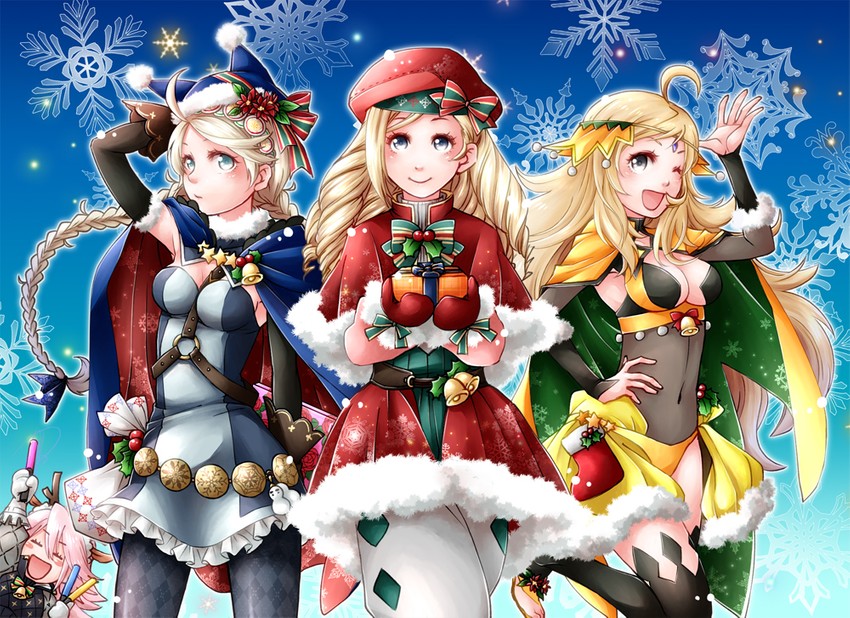 nina, ophelia, soleil, and forrest (fire emblem and 1 more) drawn by ebi_puri_(ebi-ebi)