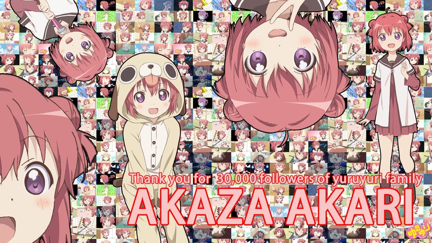 akaza akari (yuruyuri and 1 more) drawn by namori