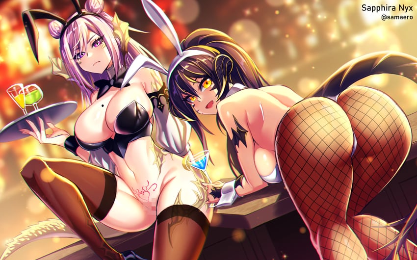 warrior of light and sapphira nyx (final fantasy and 1 more) drawn by samael_(5211)