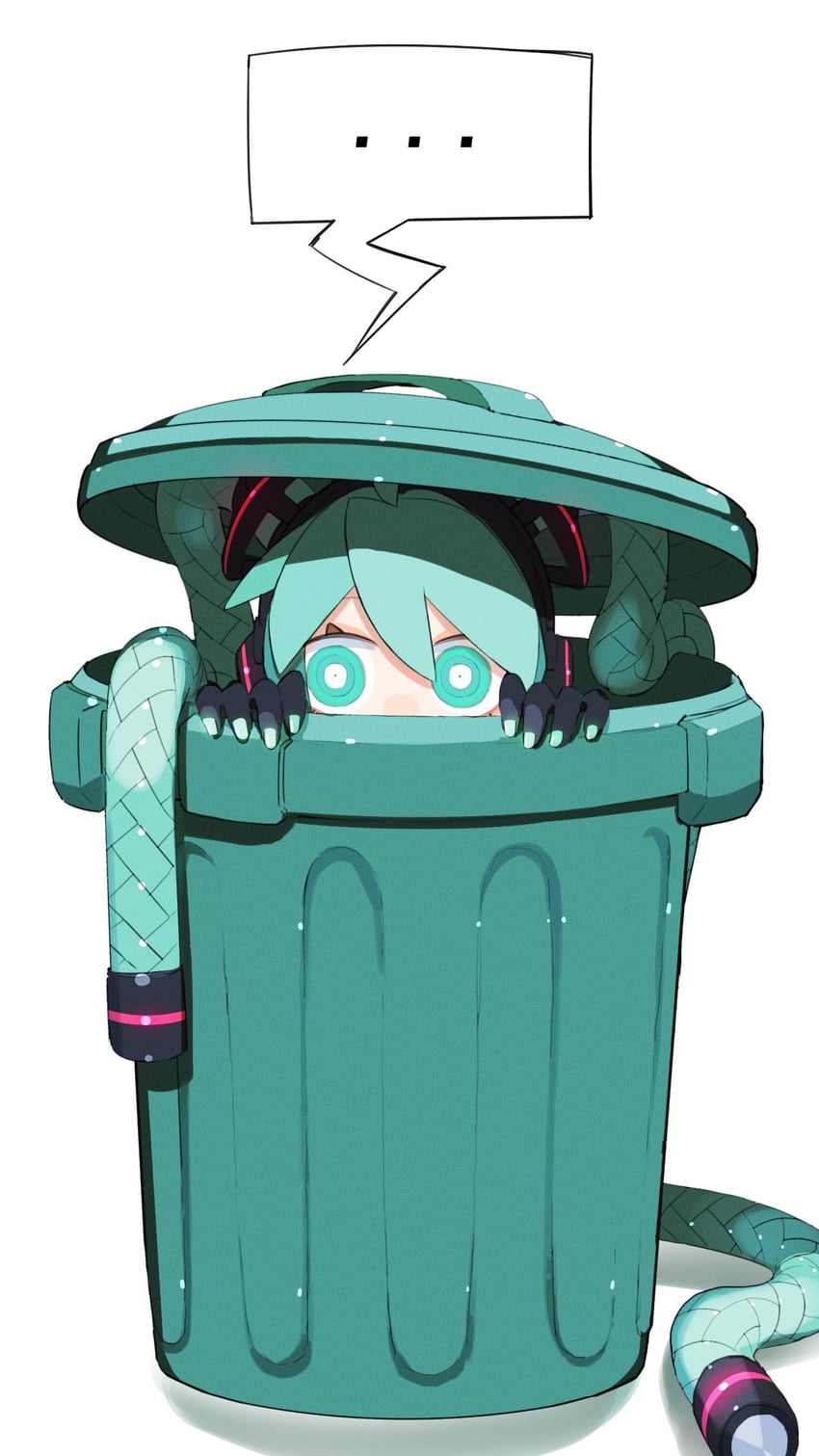 hatsune miku and proto miku (vocaloid) drawn by cheri_zao