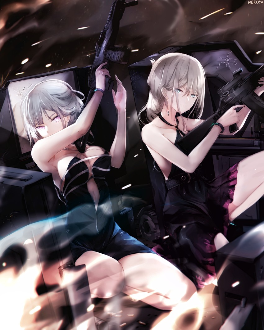 ak-12 and an-94 (girls' frontline) drawn by nekoya_(liu)