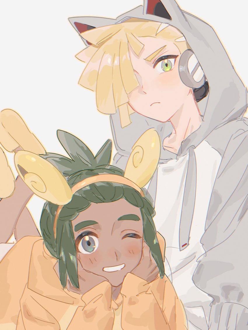 gladion, hau, alolan raichu, and silvally (pokemon and 1 more) drawn by fua1heyvot4ifsr