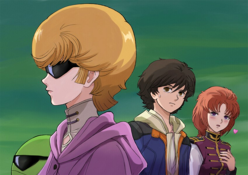 haro, mineva lao zabi, quattro bajeena, marida cruz, banagher links, and 1 more (gundam and 2 more) drawn by gacha-m