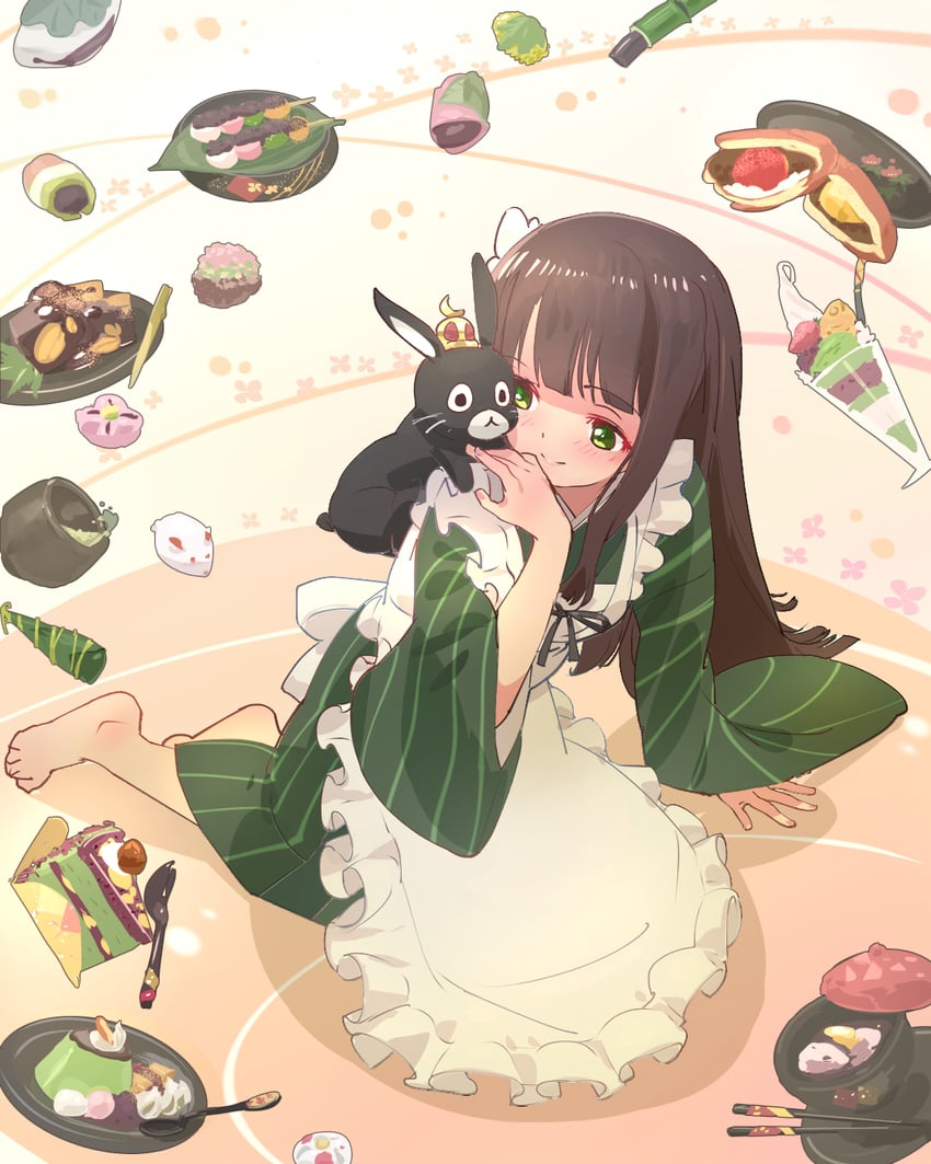 ujimatsu chiya and anko (gochuumon wa usagi desu ka?) drawn by kyarahiba