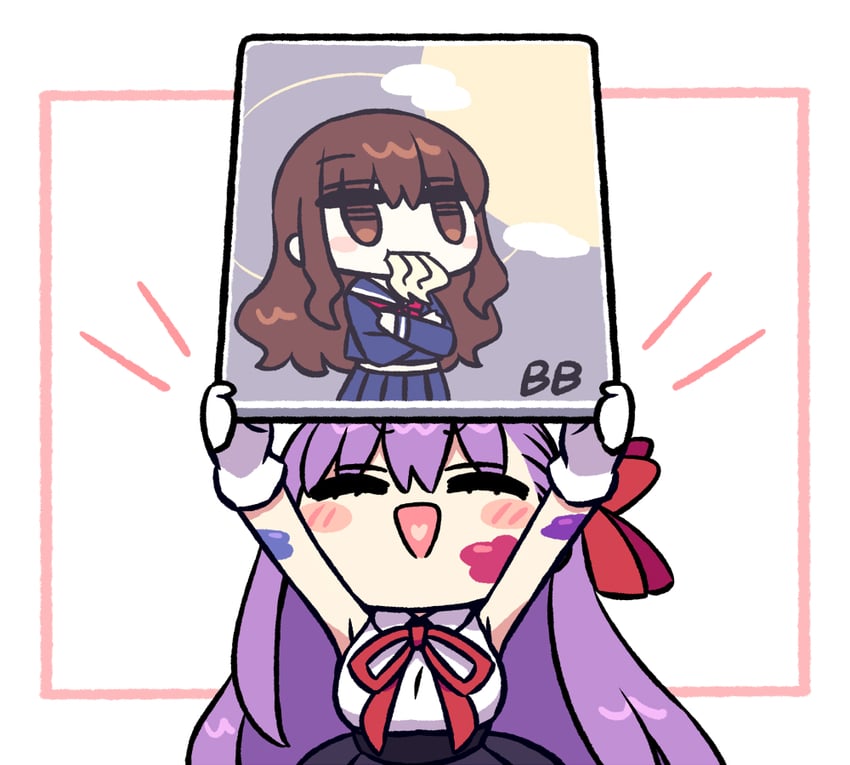 bb and kishinami hakuno (fate and 3 more) drawn by chan_co