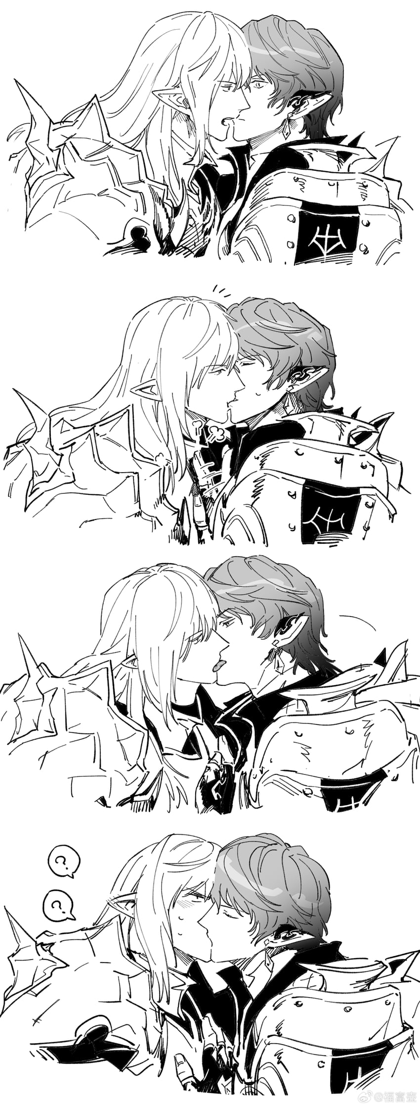 estinien varlineau and aymeric de borel (final fantasy and 1 more) drawn by poooto10