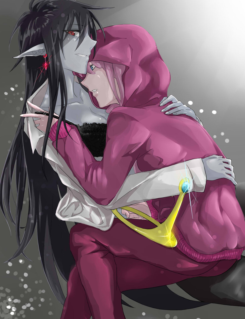 marceline abadeer and princess bonnibel bubblegum (adventure time) drawn by weizu