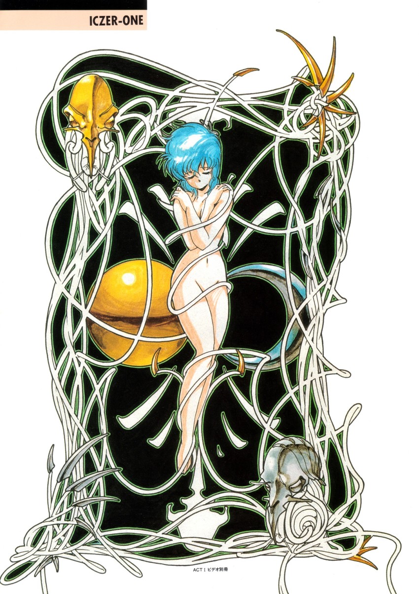 kanou nagisa (iczer and 1 more) drawn by hirano_toshihiro