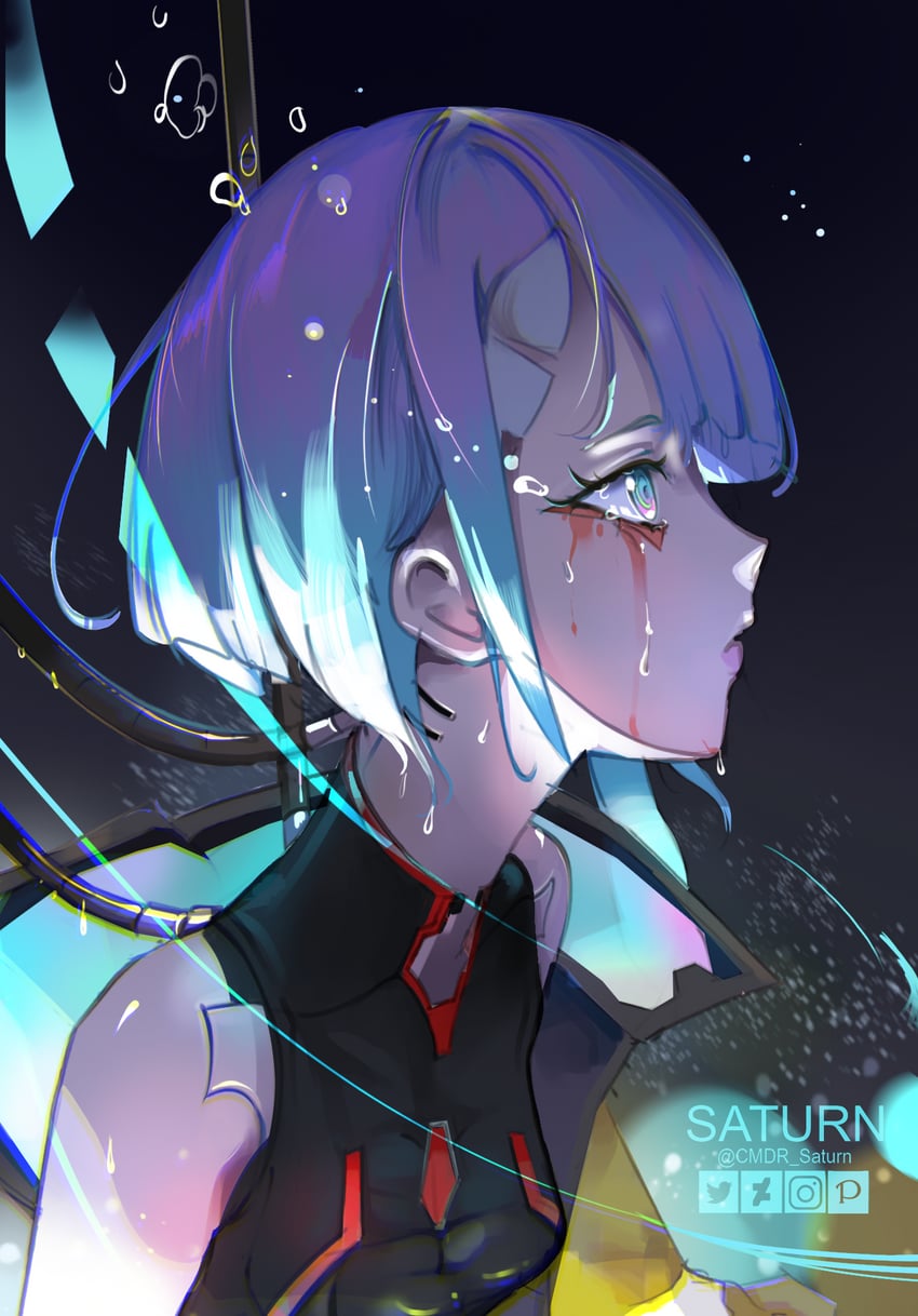 lucy (cyberpunk and 1 more) drawn by saturn_(saturn_illus)