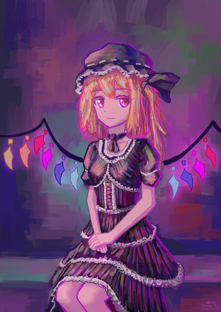 flandre scarlet and victorica de blois (touhou and 1 more) drawn by crazy_man