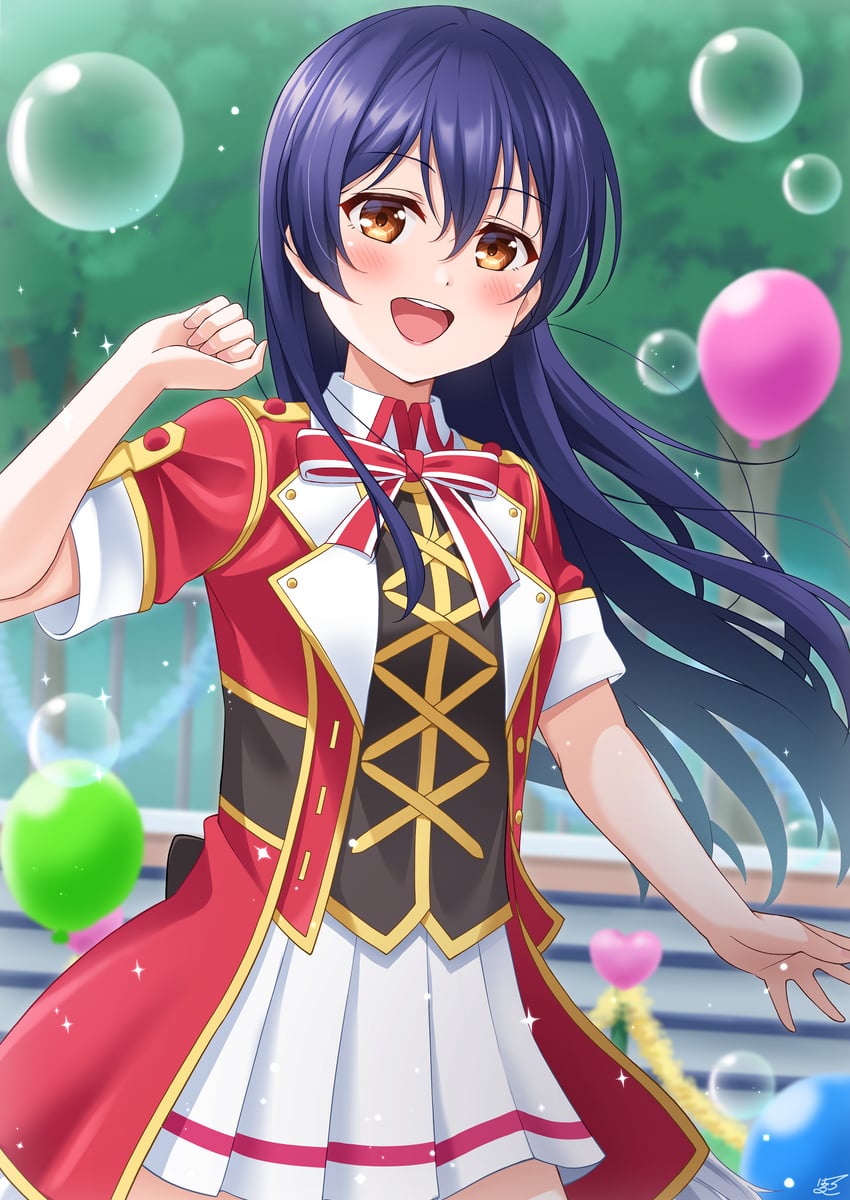 sonoda umi (love live! and 1 more) drawn by haruharo_(haruharo_7315)