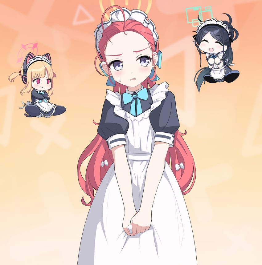 aris, momoi, and yuzu (blue archive and 1 more) drawn by poorunii