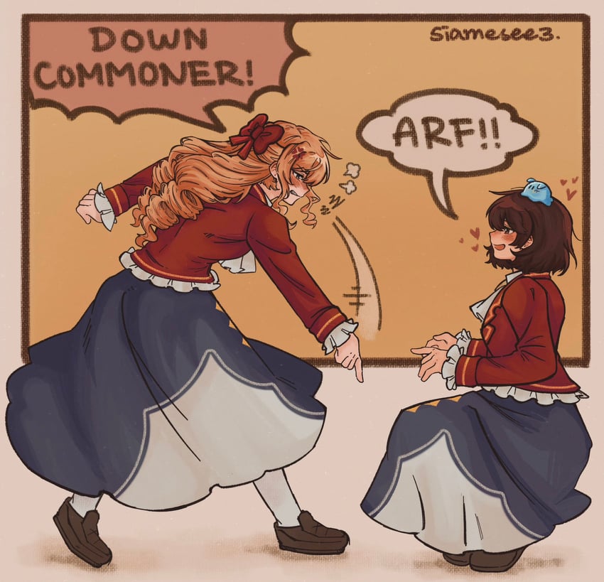 claire francois and rae taylor (watashi no oshi wa akuyaku reijou) drawn by t4yl0r712