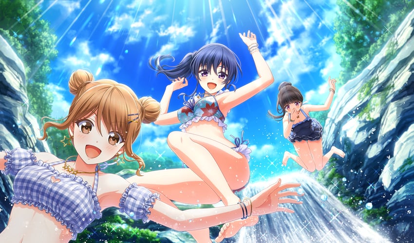 kondou saki, nitta minako, and nagai kanako (cinderella series and 1 more)