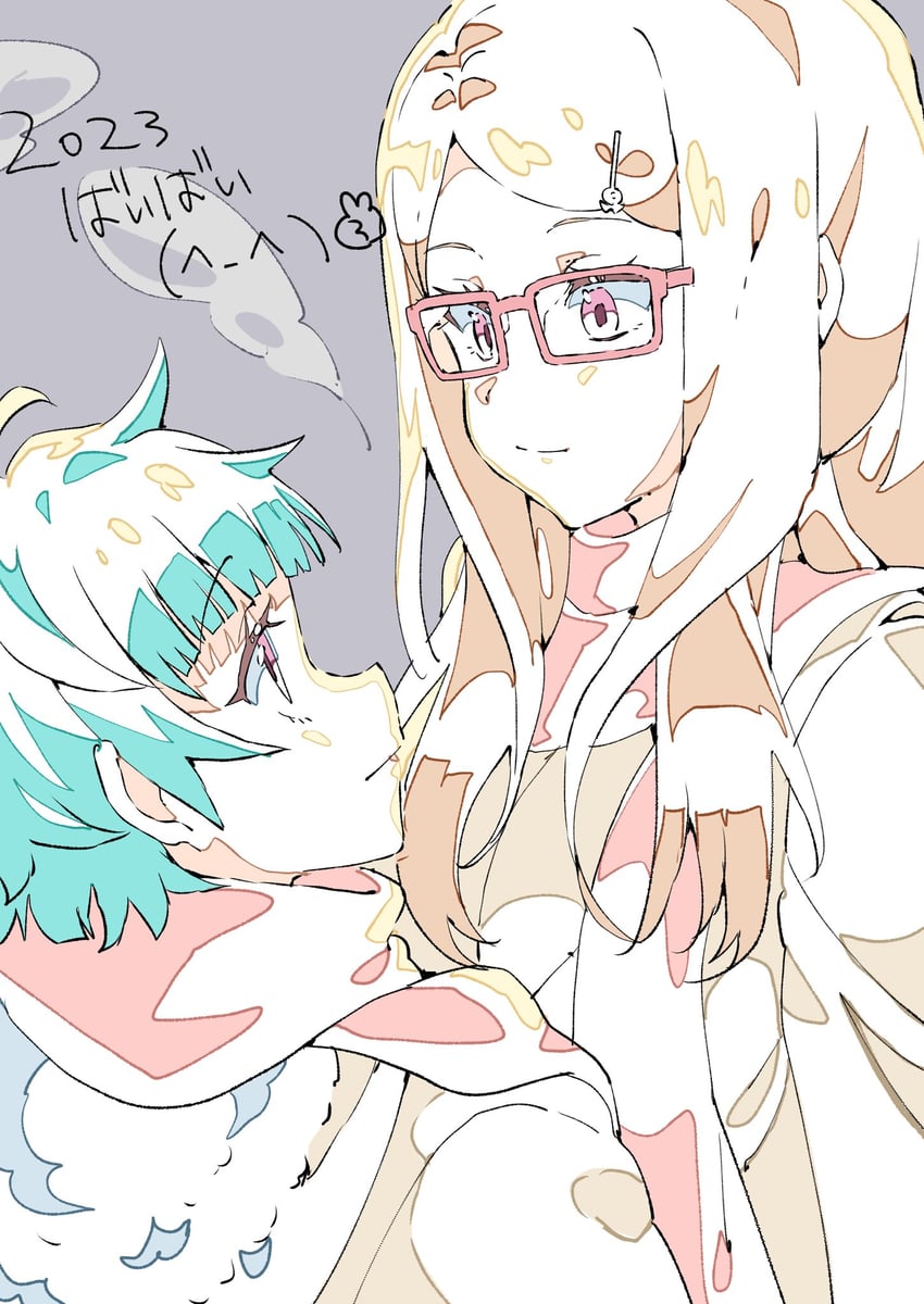 omega auru and akai meganee (pretty series and 1 more) drawn by tsujii_luki
