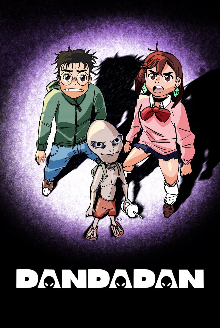 ayase momo and takakura ken (dandadan and 1 more) drawn by sarkistories