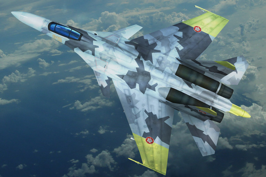 yellow 13 (ace combat and 1 more) drawn by yellow_man
