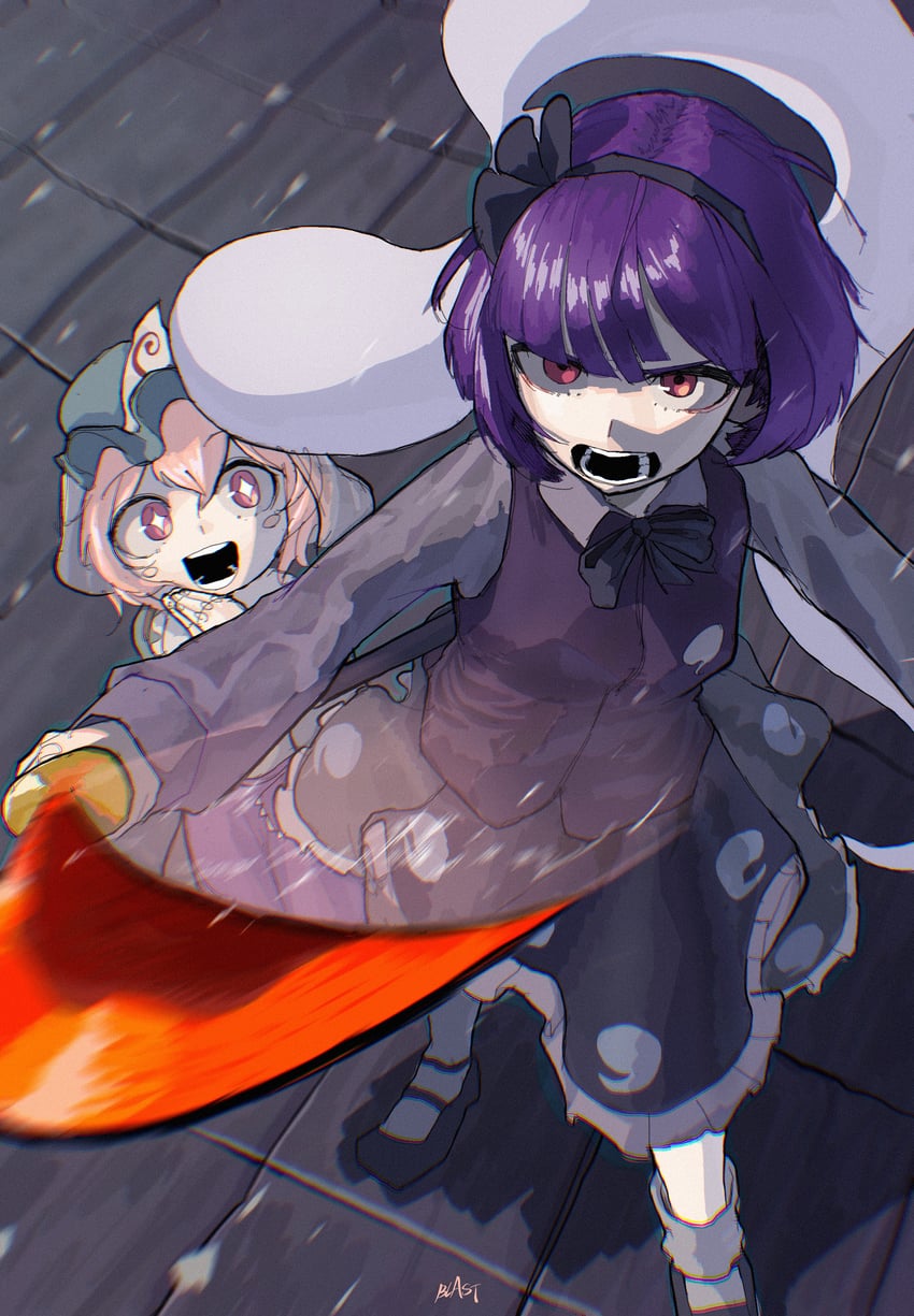 konpaku youmu and saigyouji yuyuko (touhou and 1 more) drawn by blast-7