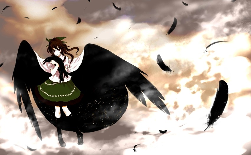 reiuji utsuho (touhou) drawn by hayatagaci