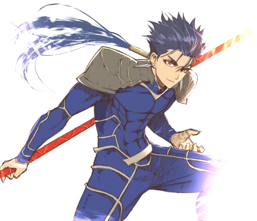 cu chulainn (fate and 1 more) drawn by hayadai
