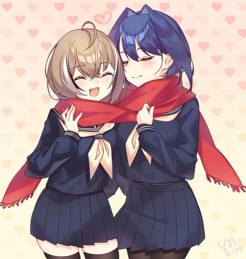 ouro kronii and nanashi mumei (hololive and 1 more) drawn by watashishi