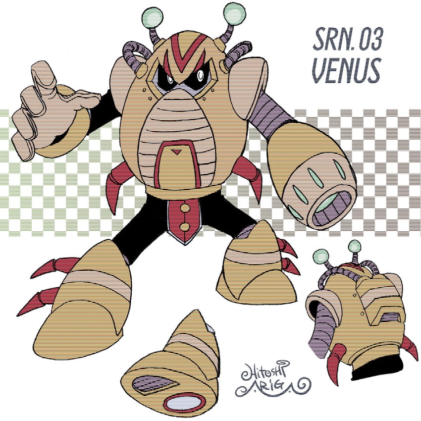 venus (mega man and 2 more) drawn by ariga_hitoshi