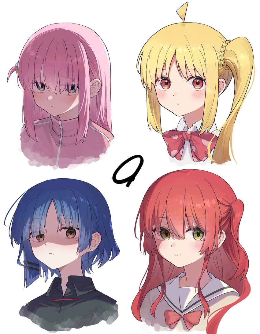 gotoh hitori, kita ikuyo, ijichi nijika, and yamada ryo (bocchi the rock!) drawn by nenehotoso