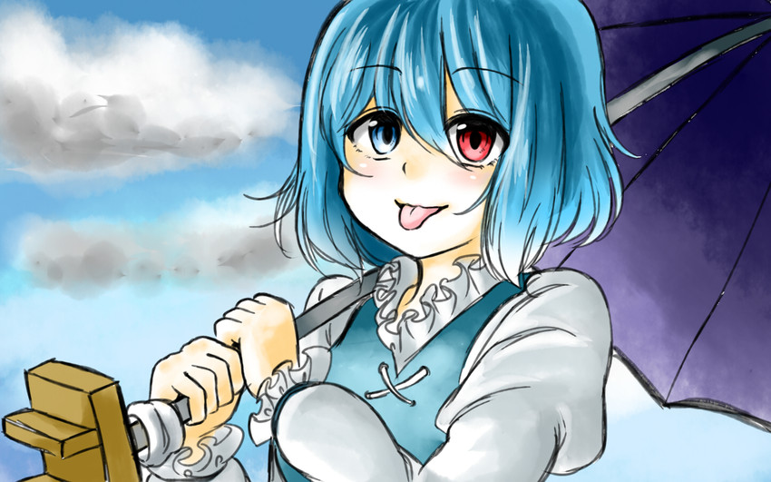 tatara kogasa (touhou) drawn by 10eki_(tenchou)