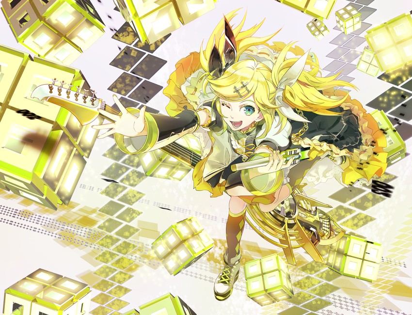 kagamine rin (vocaloid and 1 more) drawn by 119