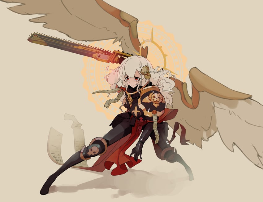 adepta sororitas and alpha (original and 1 more) drawn by deo_artist
