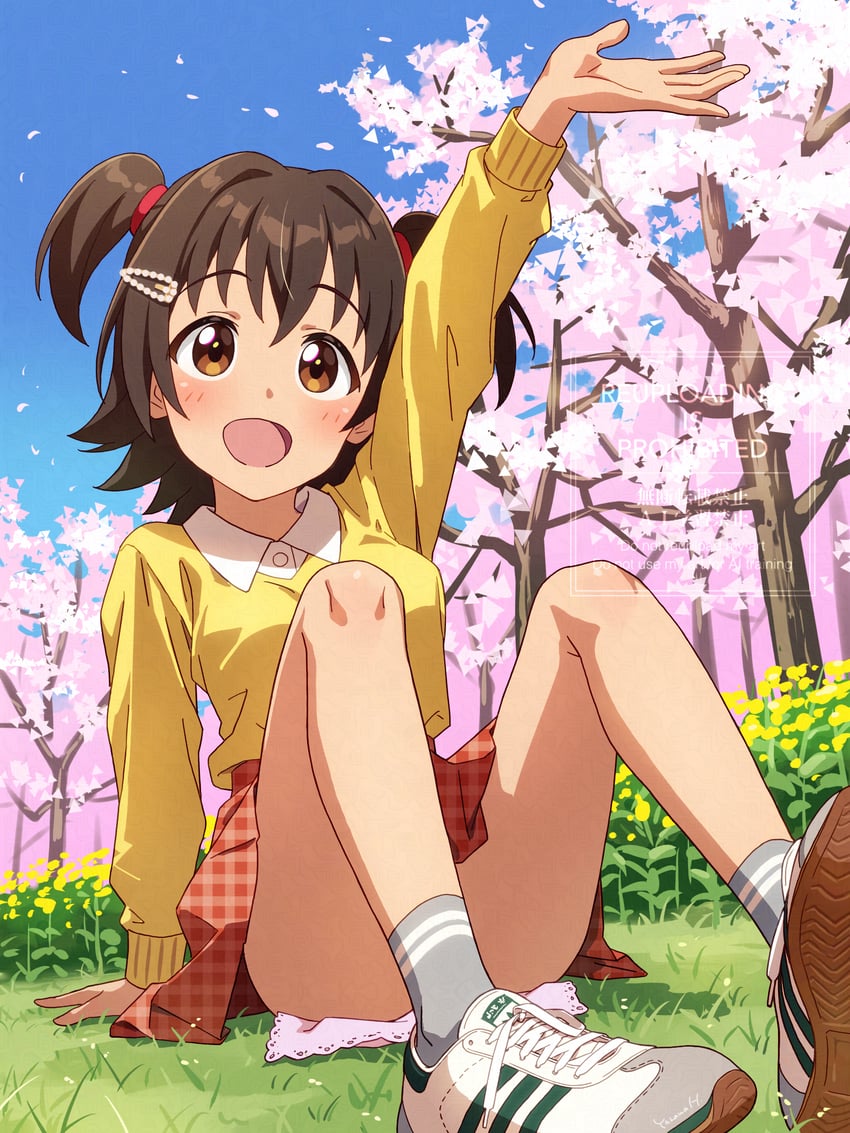 akagi miria (idolmaster and 1 more) drawn by yazawa_happyaro