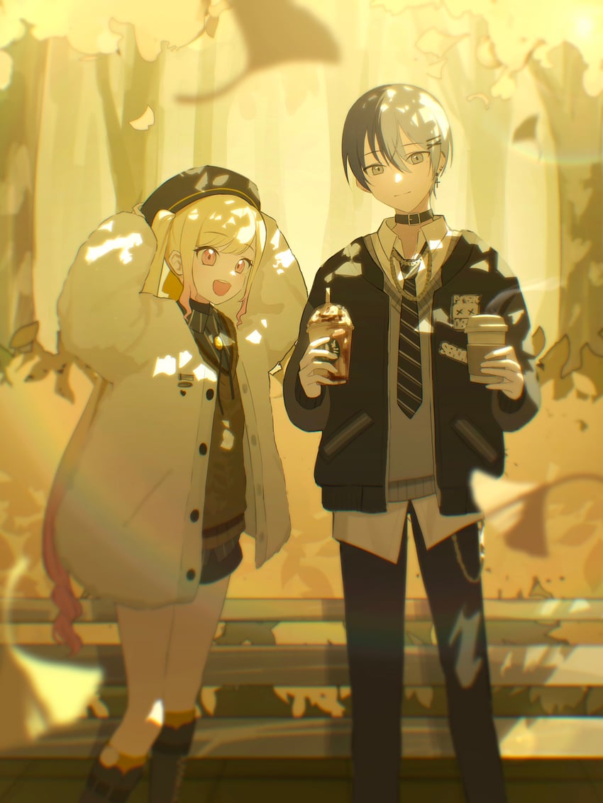 aoyagi touya and tenma saki (project sekai and 1 more) drawn by mishio_(misio_40)