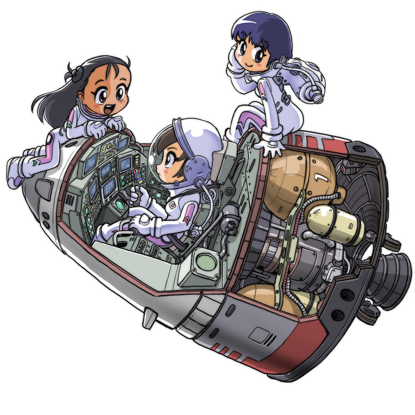 morita yukari, miura akane, and morita matsuri (rocket girls) drawn by kiichi