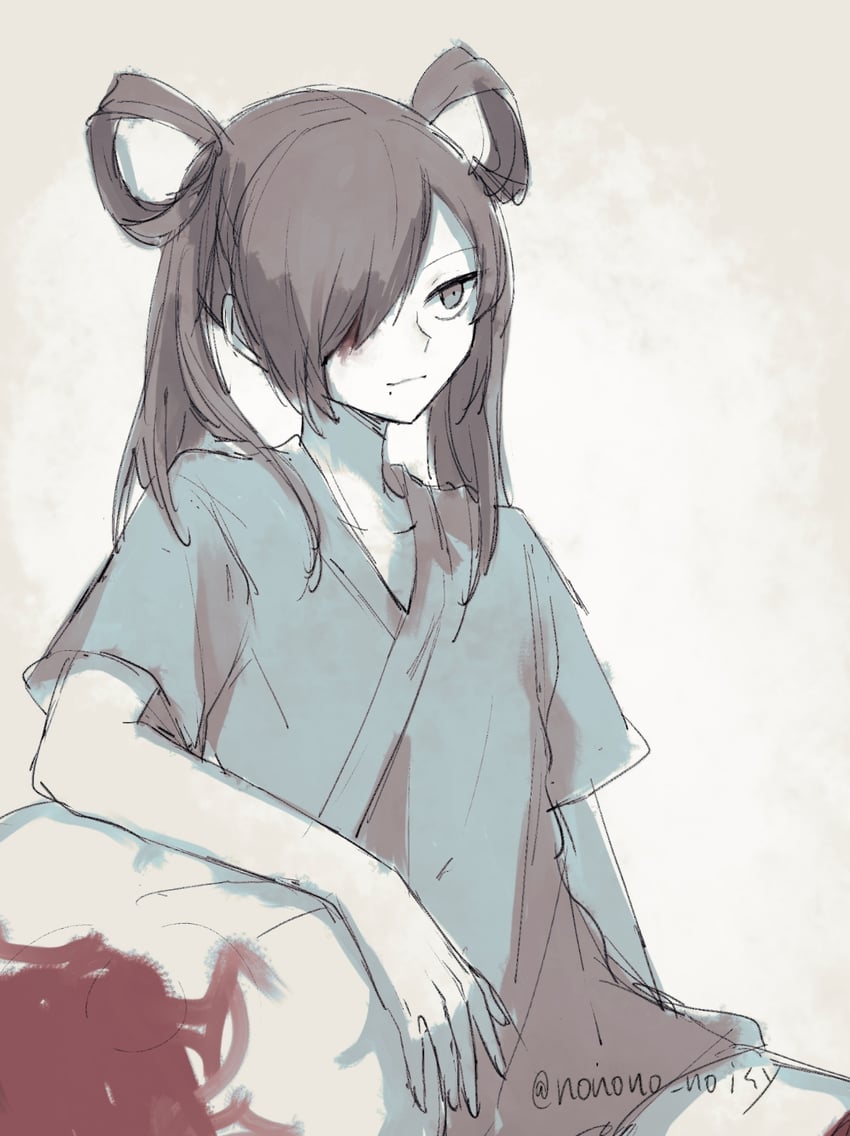 gobanme (mama ni aitai and 1 more) drawn by nonono_no