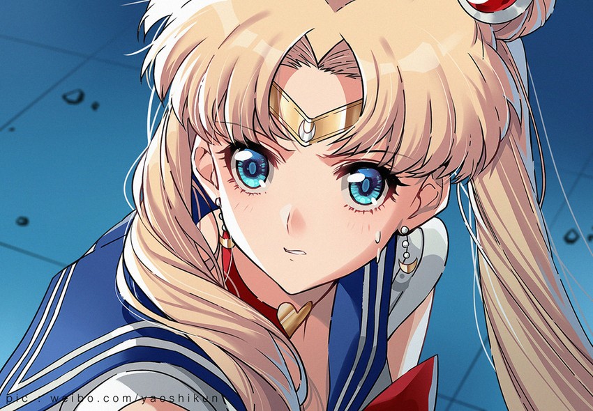 tsukino usagi and sailor moon (bishoujo senshi sailor moon and 1 more) drawn by yaoshi_jun