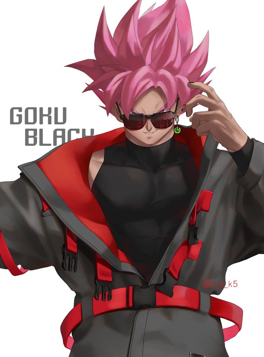 goku black (dragon ball and 1 more) drawn by ksuke_(k-taro31)