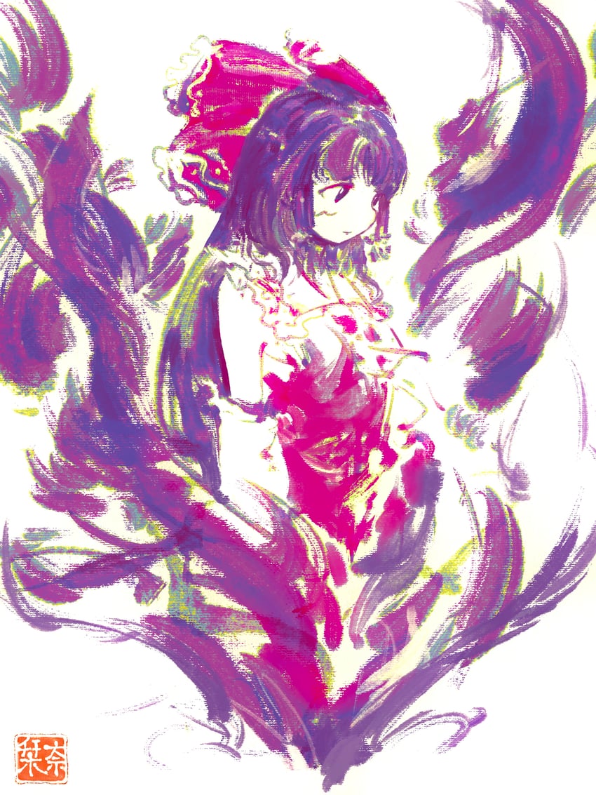 hakurei reimu and kanna (touhou and 1 more) drawn by dahaoli