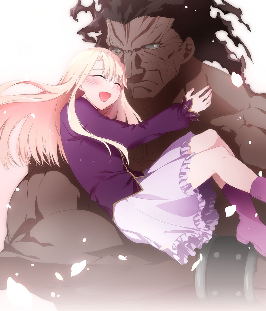 illyasviel von einzbern and heracles (fate and 1 more) drawn by ycco_(estrella)
