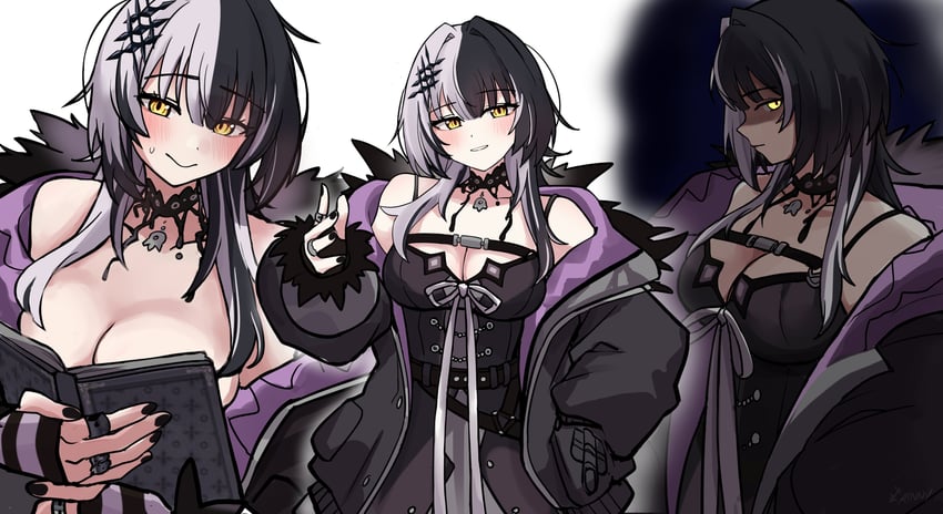 shiori novella (hololive and 1 more) drawn by rinny_rin2