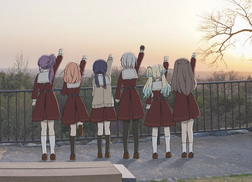 hinoshita kaho, fujishima megumi, otomune kozue, murano sayaka, yugiri tsuzuri, and 1 more (love live! and 1 more) drawn by tottsan