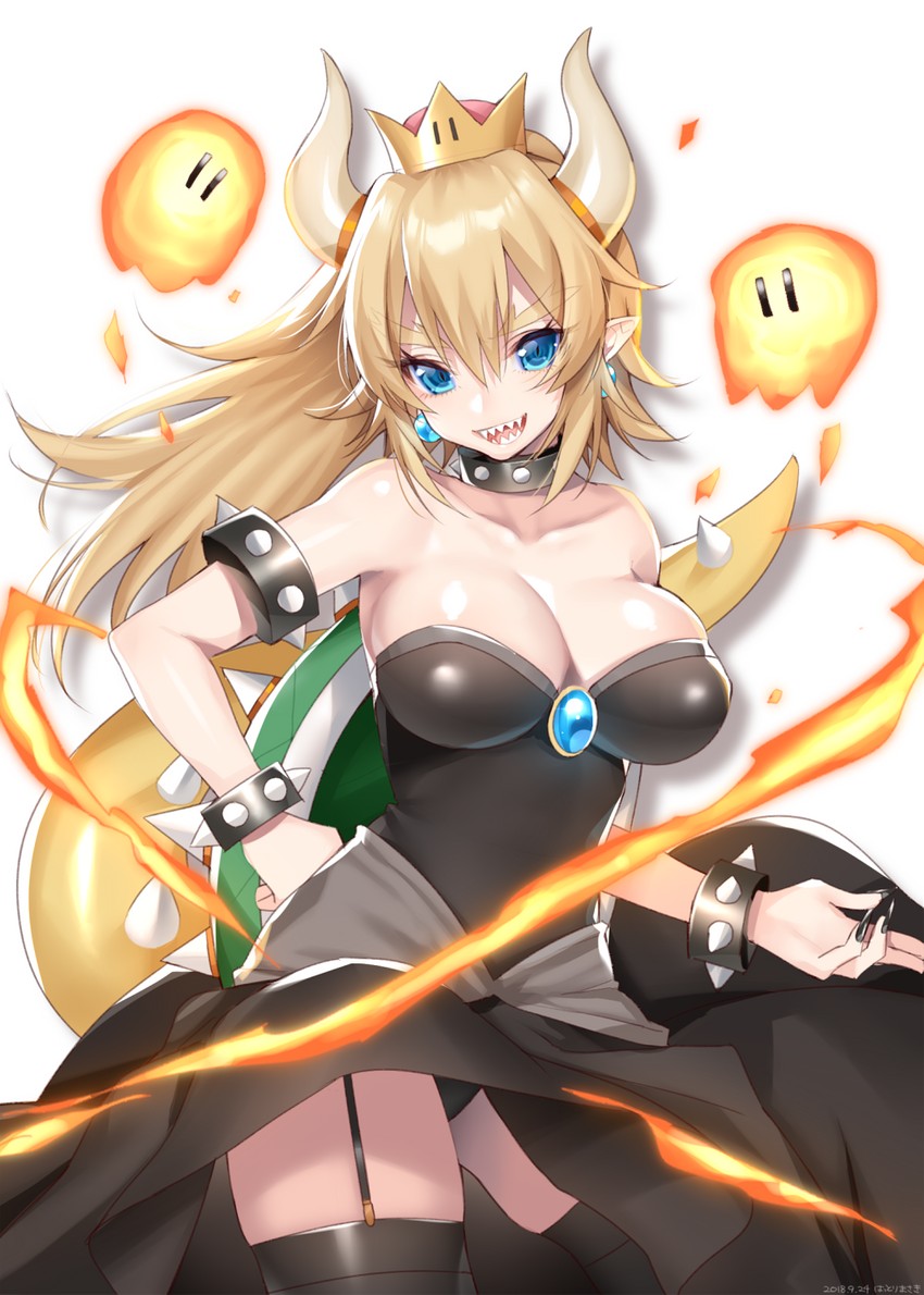 bowsette (mario and 1 more) drawn by hattori_masaki