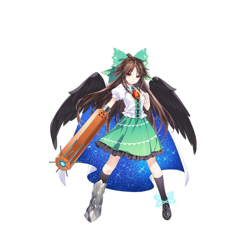 reiuji utsuho (touhou and 1 more) drawn by hirano_katsuyuki