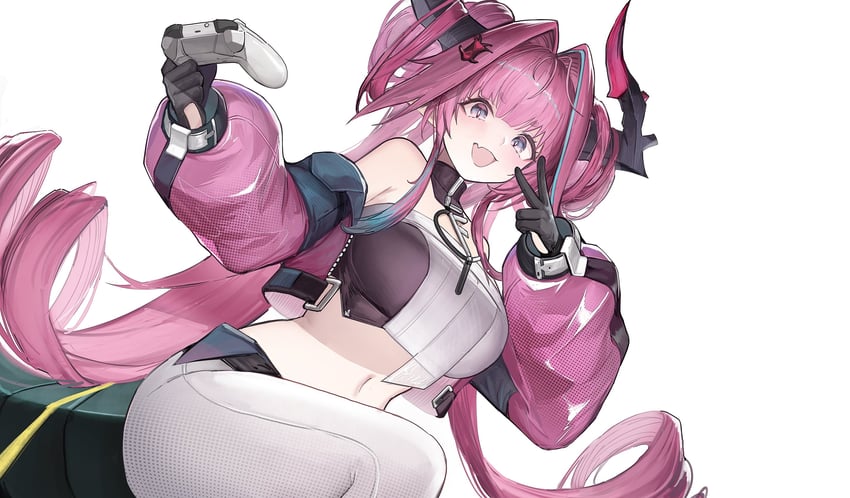 yvonne (arknights and 1 more) drawn by nerita_(neritarine)