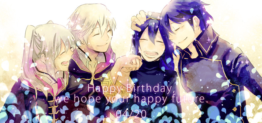 lucina, female robin, male robin, and chrom (fire emblem and 1 more) drawn by moppect