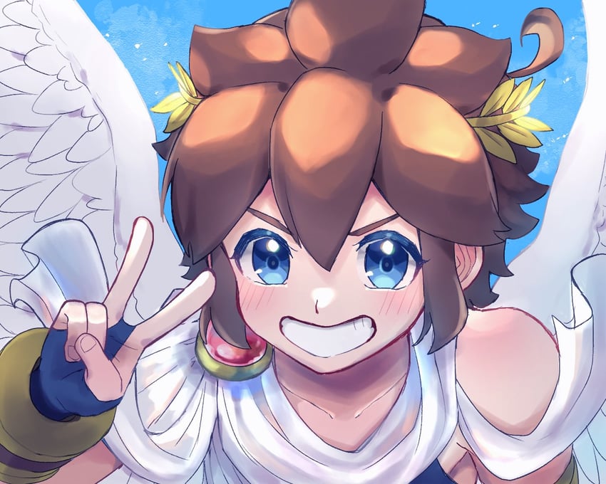 pit (kid icarus and 1 more) drawn by waffuum