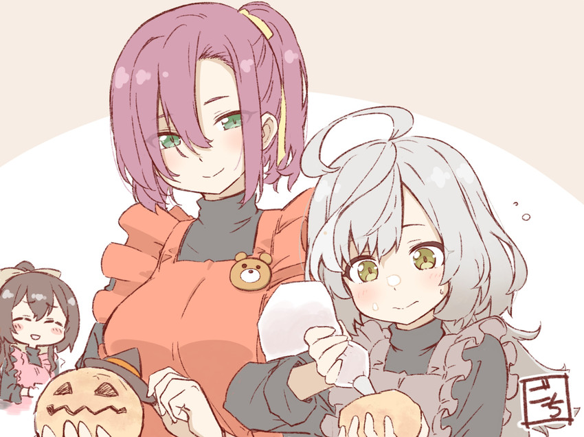 sasaki ran, serizawa chikaru, and hatsukano yo (assault lily) drawn by gochisousama_(tanin050)